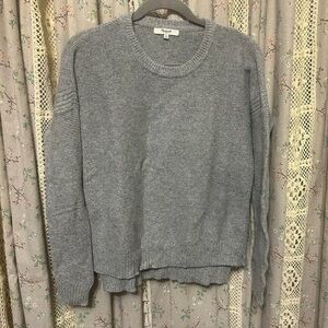 Madewell‎ Gray Knit Long Sleeve Cotton Blend Sweater Size XS